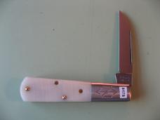  NEW YORK KNIFE COMPANY/COOPER CUTLERY BARLOW SAW CUT WHITE BONE#2