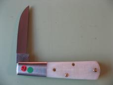  NEW YORK KNIFE COMPANY/COOPER CUTLERY BARLOW SAW CUT WHITE BONE#2