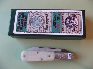  NEW YORK KNIFE COMPANYCOOPER CUTLERY BARLOW SAW CUT WHITE BONE3