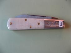  NEW YORK KNIFE COMPANY/COOPER CUTLERY BARLOW SAW CUT WHITE BONE#3