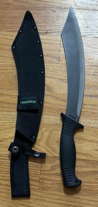 Shrade Chinese War Sword Fixed Blade With Sheath Shrade Chinese War Sword Fixed Blade With Sheath