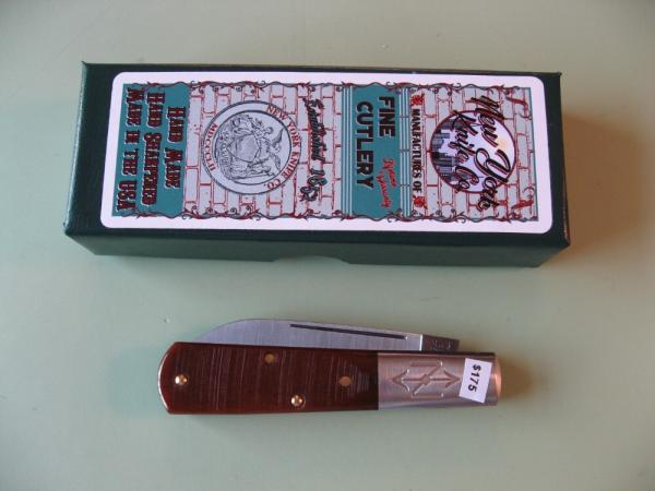 NEW YORK KNIFE COMPANY/COOPER CUTLERY BARLOW APPALOOSA SAW CUT BONE #1 NEW YORK KNIFE COMPANY/COOPER CUTLERY BARLOW APPALOOSA SAW CUT BONE #1