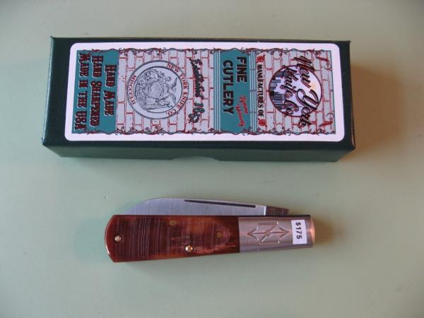 NEW YORK KNIFE COMPANY/COOPER CUTLERY BARLOW APPALOOSA SAW CUT BONE #2 NEW YORK KNIFE COMPANY/COOPER CUTLERY BARLOW APPALOOSA SAW CUT BONE #2