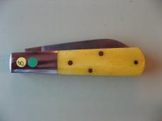  NEW YORK KNIFE COMPANY/COOPER CUTLERY BARLOW YELLOW BONE #1