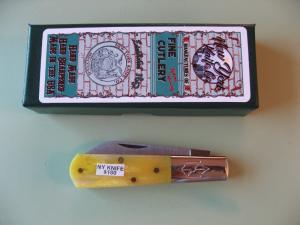  NEW YORK KNIFE COMPANYCOOPER CUTLERY BARLOW YELLOW BONE 3