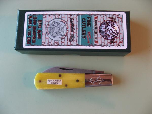 NEW YORK KNIFE COMPANY/COOPER CUTLERY BARLOW YELLOW BONE #4 NEW YORK KNIFE COMPANY/COOPER CUTLERY BARLOW YELLOW BONE #4