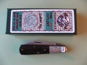  NEW YORK KNIFE COMPANYCOOPER CUTLERY BARLOW SMOOTH EBONY WOOD