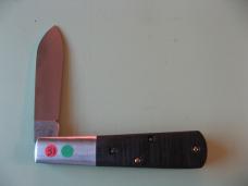  NEW YORK KNIFE COMPANY/COOPER CUTLERY BARLOW SAW CUT EBONY WOOD