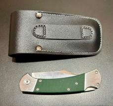 Buck Ranger Style Knife, O.D. Green G10 Scales