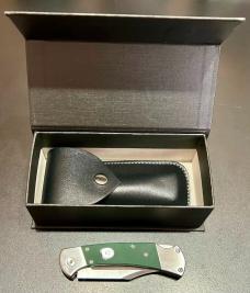 Buck Ranger Style Knife, O.D. Green G10 Scales