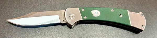 Buck Ranger Style Knife, O.D. Green G10 Scales Buck Ranger Style Knife, O.D. Green G10 Scales