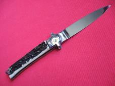 Vintage Large French MAKINOX Leverlock Switchblade Knife 