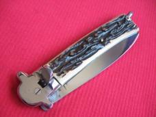 Vintage Large French MAKINOX Leverlock Switchblade Knife 