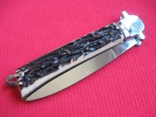 Vintage Large French MAKINOX Leverlock Switchblade Knife 