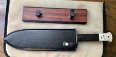 World War II reproduction Smatchet w/stand