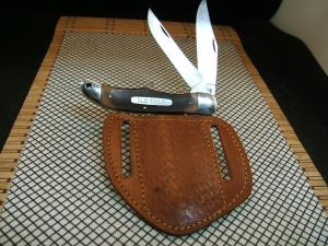SCHRADE OLD TIMER 25OT FOLDING HUNTER VINTAGE USA OLD STOCK CARBON STEEL BLADE POCKET KNIFE amp SHEATH