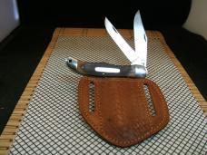SCHRADE OLD TIMER 25OT FOLDING HUNTER VINTAGE USA OLD STOCK CARBON STEEL BLADE POCKET KNIFE & SHEATH