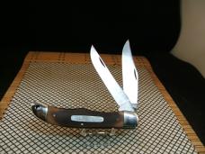 SCHRADE OLD TIMER 25OT FOLDING HUNTER VINTAGE USA OLD STOCK CARBON STEEL BLADE POCKET KNIFE & SHEATH