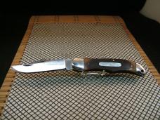 SCHRADE OLD TIMER 25OT FOLDING HUNTER VINTAGE USA OLD STOCK CARBON STEEL BLADE POCKET KNIFE & SHEATH