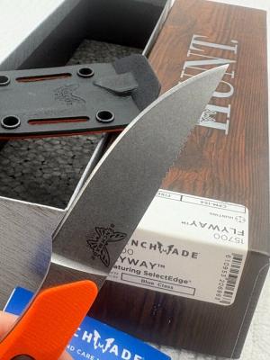 Benchmade 15060-2 Grizzly Creek Manual Opening Hunting Knife With Gut Hook