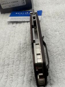 Benchmade 15060-2 Grizzly Creek Manual Opening Hunting Knife With Gut Hook