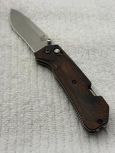 Benchmade 15060-2 Grizzly Creek Manual Opening Hunting Knife With Gut Hook