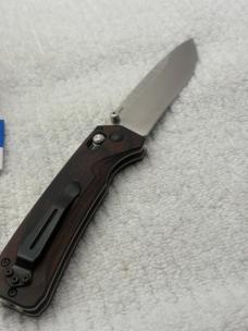 Benchmade 15060-2 Grizzly Creek Manual Opening Hunting Knife With Gut Hook