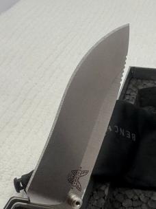 Benchmade 15060-2 Grizzly Creek Manual Opening Hunting Knife With Gut Hook