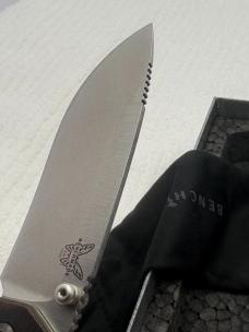 Benchmade 15060-2 Grizzly Creek Manual Opening Hunting Knife With Gut Hook
