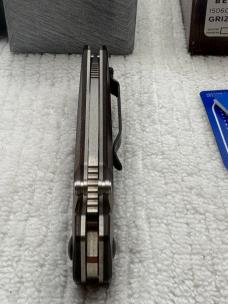 Benchmade 15060-2 Grizzly Creek Manual Opening Hunting Knife With Gut Hook