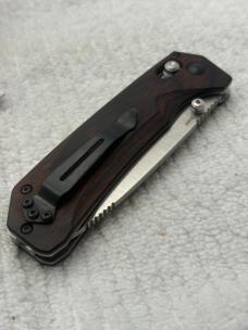 Benchmade 15060-2 Grizzly Creek Manual Opening Hunting Knife With Gut Hook