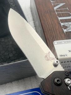 Benchmade 15060-2 Grizzly Creek Manual Opening Hunting Knife With Gut Hook