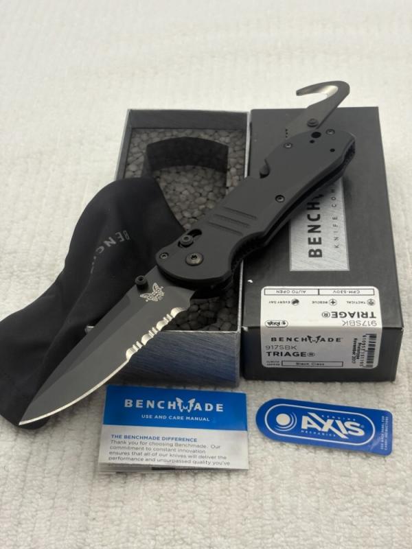 Benchmade 917SBK Prototype Tactical Triage Axis Lock Knife NIB Made In USA
