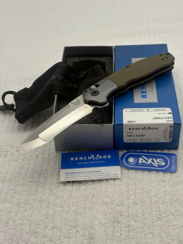 Benchmade 496 Vector 1st Production 696 /1200 New In Box Made In USA Benchmade 496 Vector 1st Production 696 /1200 New In Box Made In USA