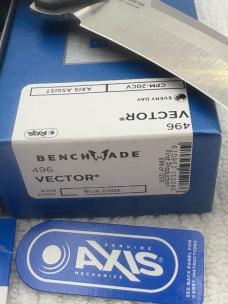 Benchmade 496 Vector 1st Production 696 /1200 New In Box Made In USA 