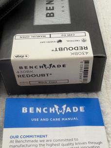 Benchmade 430BK Redoubt New In Box Made In USA