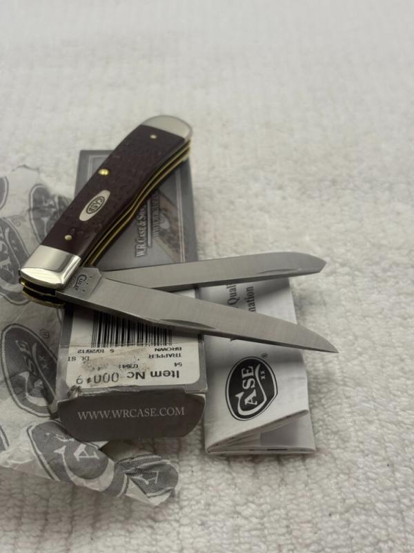 Case XX USA 2012 8 Dot 2 Blade Trapper 6254 SS Pocket Knife NIB