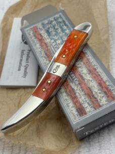 Case XX USA 2019 1 Dot Single Blade Medium Texas Toothpick 610094 SS Pocket Knife NIB