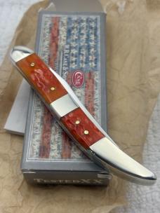 Case XX USA 2019 1 Dot Single Blade Medium Texas Toothpick 610094 SS Pocket Knife NIB