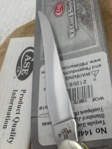Case XX USA 2019 1 Dot Single Blade Medium Texas Toothpick 610094 SS Pocket Knife NIB