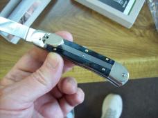 Hubertus Knife Just Arrived Blue Poplar Handles Solingen, Germany Size 10 Medium Clip-Point NIB