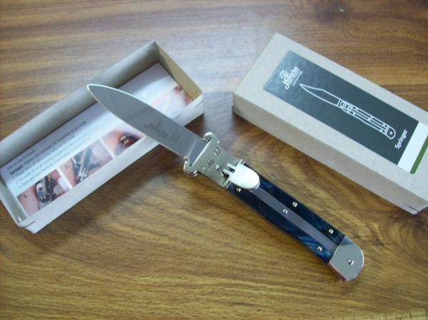 Hubertus Knife Shellpuller Patronenzieher Solingen Germany Blue Poplar Large Size 11 UNUSED NIB. Hubertus Knife Shellpuller Patronenzieher Solingen Germany Blue Poplar Large Size 11 UNUSED NIB.