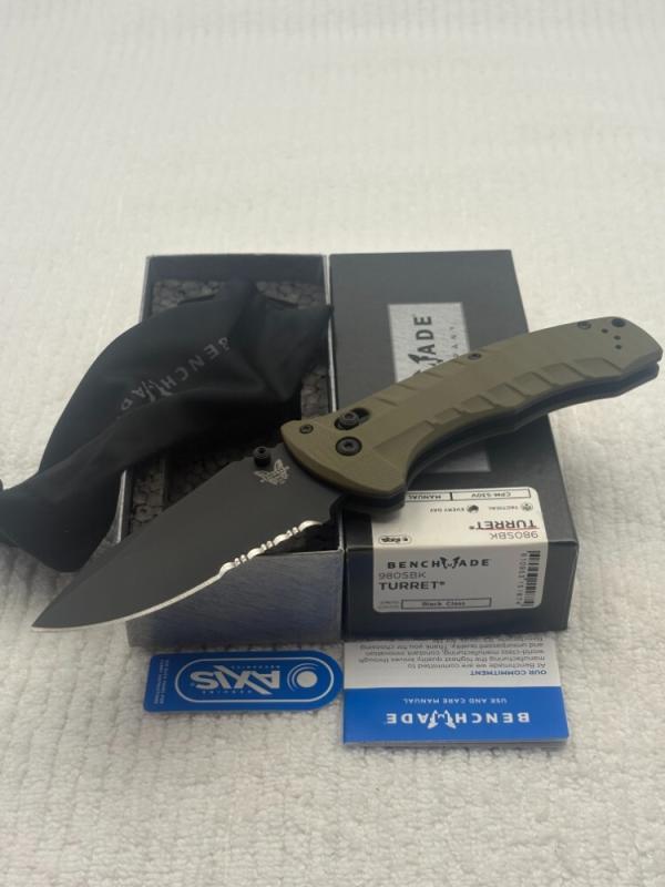 Benchmade 980SBK Turret Manual Opening New In Box Discontinued Benchmade 980SBK Turret Manual Opening New In Box Discontinued