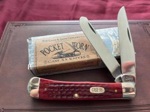 1996 Case XX Pocket Worn 6254 SS Red Pocketworn Bone Trapper