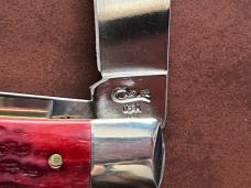 1996 Case XX Pocket Worn 6254 SS Red Pocketworn Bone Trapper