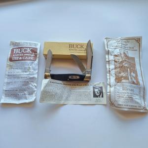Vintage Buck 307 Wrangler Stockman Knife Pre-Date Code 1st Plus MIB Box Papers USA