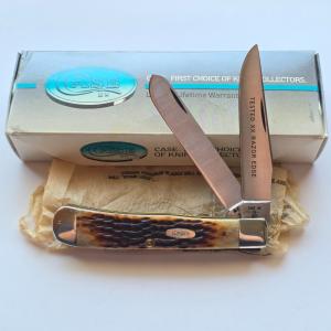 1985 Case XX 6254 SSP Trapper Knife Tested XX Razor Edge MIB Box Papers 5-Dot USA