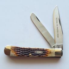 1985 Case XX 6254 SSP Trapper Knife Tested XX Razor Edge MIB Box Papers 5-Dot USA