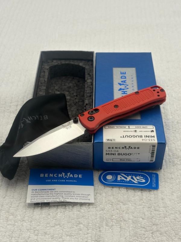 Benchmade 533-04 Mini Bugout New In Box Made In USA