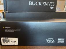 BUCK 102GRS1-B Woodsman Pro with Micarta handle. Discontinued 